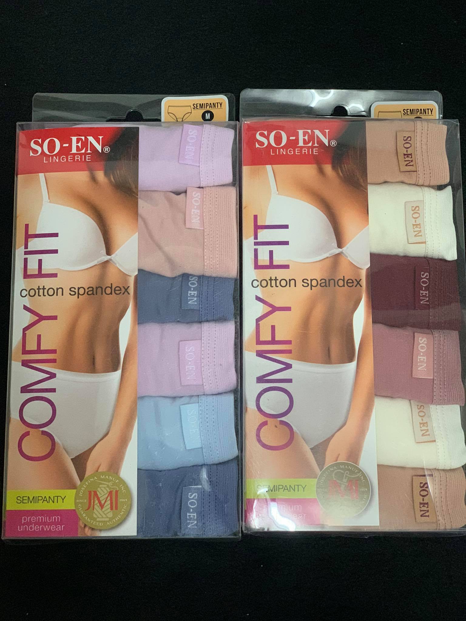 6pcs Original SoEn Semi Panty (High Waist) Cotton Spandex for