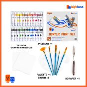 HIGHTUNE Acrylic Paint Set - Complete Art Supplies for Painting