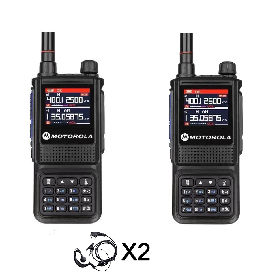 MOTOROLA two way radio GP338 Plus walkie talkie long range 20KM High-Power 15W high-capacity 6800mAh 256 Channels Portable FM radio Walkie-Talkies aviation frequency Waterproof and dustproof IP54 Suitable for outdoor/hotel/school/construction site - Image 3