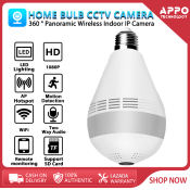 V380 PRO Wireless WIFI Night Vision Bulb CCTV Camera