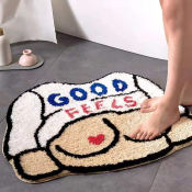 Funny Plush Cartoon Rug - Non-slip Bathroom Floor Mat
