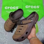 Crocs Classic Leather-Top Rubber for Men with Free Eco Bag