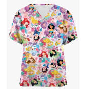 2025 Nurse Uniform Scrubs for Women - Holiday Print