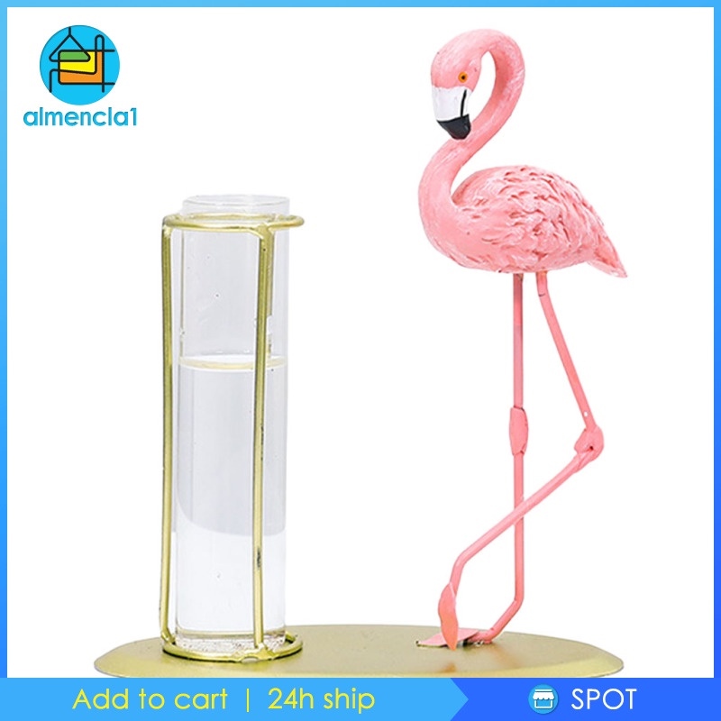 Types Pink Flamingo Shape Glass Tabletop Plant Bonsai Flower Wedding ...