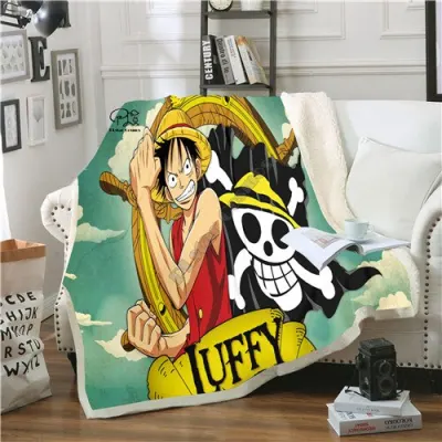 Anime a piece blanket design flannel I see printed blanket sofa warm bed throw adult blanket sherpa style-2 blanket (11)