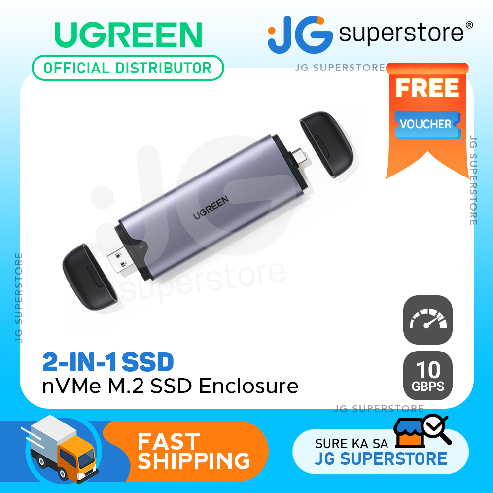 UGREEN External Hard Drive Enclosure 3.5 2.5 SATA USB 3.0 with UASP  Support, 5Gbps Transfer Speed, Sleep Mode for HDD and SSD, 50423, JG  Superstore