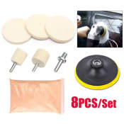 Windshield Scratch Removal Kit with Cerium Oxide - 8Pcs