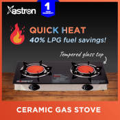 Astron Maxheat2 Double Burner Gas Stove with Infrared Burner