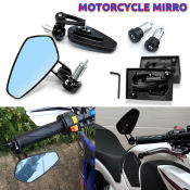 PMShop Motorcycle Rearview Mirror - 22mm Handlebar Mount