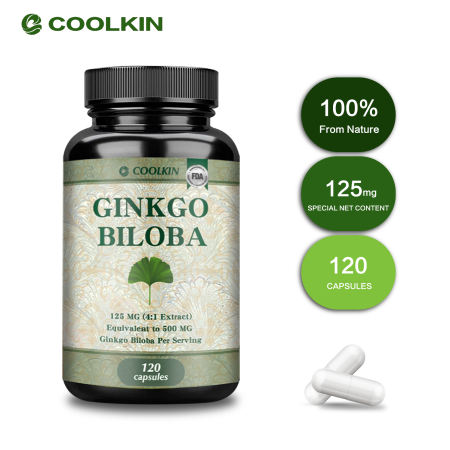 Ginkgo Biloba 125mg Capsules for Memory and Cognitive Support