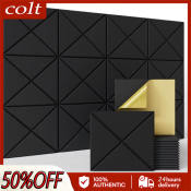 COD Acoustic Panels - 12 Pack Soundproof Wall Decor