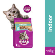 WHISKAS Indoor Cat Food 1.1kg for Adult Cats