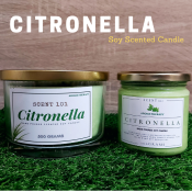 CITRONELLA Premium Soy Wax Candle - Best Seller