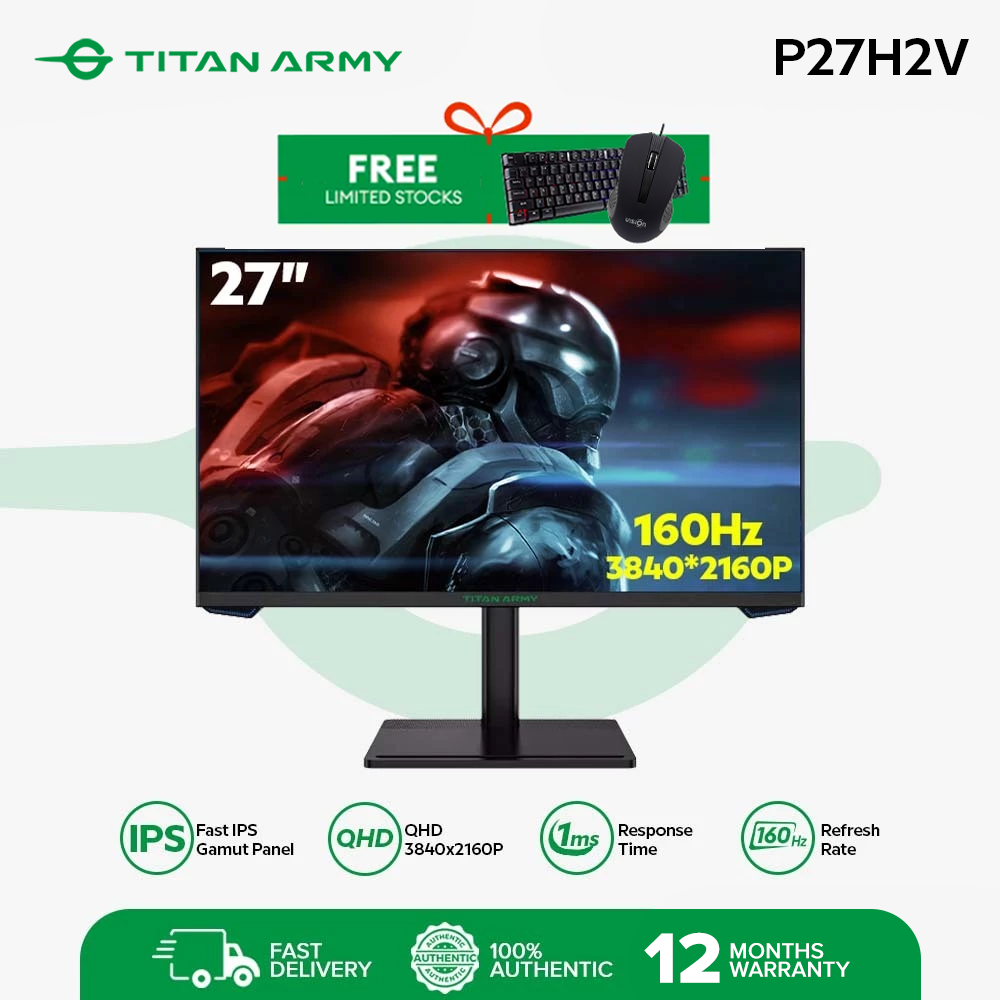 Amazon.co.jp: TITAN ARMY 27インチ ゲーミングモニター P27H2V