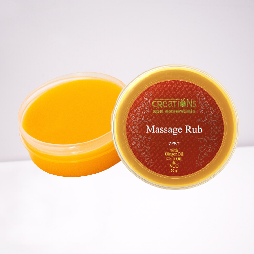 Creations Spa Essentials Rub (50g) - ZEST (Energy/Orange)