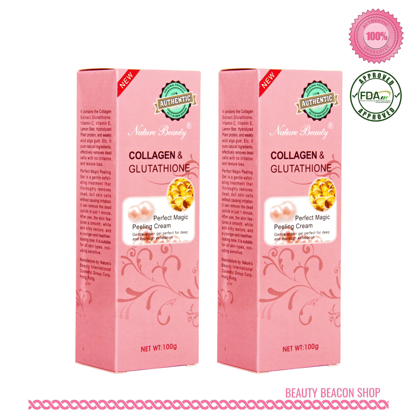 nature beauty collagen and glutathione peeling cream fake vs original FDA Advisory No. 2020-1770 || Public Health Warning Against Advertisement Promotion of Unauthorized Cosmetic Product NATURE & PERFECT MAGIC CREAM decorative shapes and melts into skin with a cooling touch Nature Beauty Products | Full