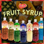 Injoy Fruit Flavored Syrup for Drinks Juice FruitTea Desserts