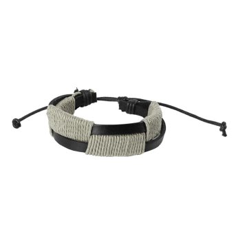 1 Pair Lovers Leather Bracelets For Couple Gift - Intl June 2018 - 4 1 Pair Lovers Leather Bracelets for Couple Gift - intl - 4