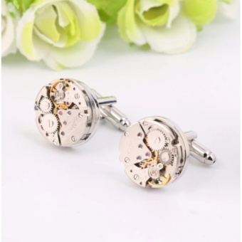 1 Pair Men Steampunk Gear Watch Cufflinks Stainless SteelSuitsWedding - Intl June 2018 - 2 1 Pair Men Steampunk Gear Watch Cufflinks Stainless SteelSuitsWedding - intl - 2