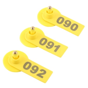 100Pcs/Set Sheep Goat Hog Pig Cattle Beef Cow Livestock Ear Number Tag Farm Animal Accessories - Intl June 2018 - 3 100Pcs/Set Sheep Goat Hog Pig Cattle Beef Cow Livestock Ear Number Tag Farm Animal Accessories - intl - 3
