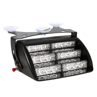12V Car Police Strobe Lamp 18 LEDs Dash 3 Flash Lights Red - Intl June 2018 - 3 12V Car Police Strobe Lamp 18 LEDs Dash 3 Flash Lights Red - intl - 3