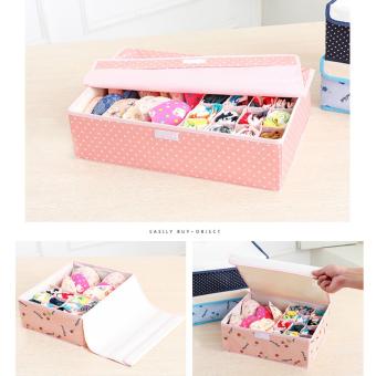 17 Cell Socks Underwear Ties Drawer Closet Home Organizer StorageBox Case (Blue Dot) - Intl June 2018 - 4 17 Cell Socks Underwear Ties Drawer Closet Home Organizer StorageBox Case (Blue Dot) - intl - 4