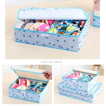 17 Cell Socks Underwear Ties Drawer Closet Home Organizer StorageBox Case (Blue Dot) - Intl June 2018 - 5 17 Cell Socks Underwear Ties Drawer Closet Home Organizer StorageBox Case (Blue Dot) - intl - 5
