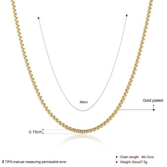 18k Gold Plated Long Chain Necklace - Intl June 2018 - 5 18k Gold Plated Long Chain Necklace - intl - 5