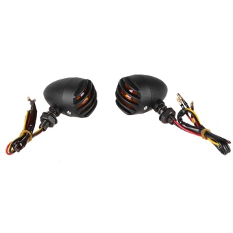 1Pair Motorcycle Black Grill Turn Signal Brake Stop Running Tail Lights - Intl June 2018 - 4 1Pair Motorcycle Black Grill Turn Signal Brake Stop Running Tail Lights - intl - 4