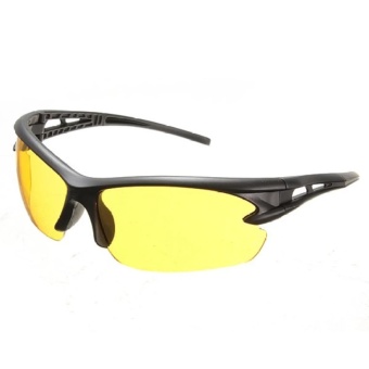 2 Pcs Yellow Lens Night Vision Goggles Sunglasses Driving Riding Sport Glasses UV400 June 2018 - 4 2 pcs Yellow Lens Night Vision Goggles Sunglasses Driving Riding Sport Glasses UV400 - 4