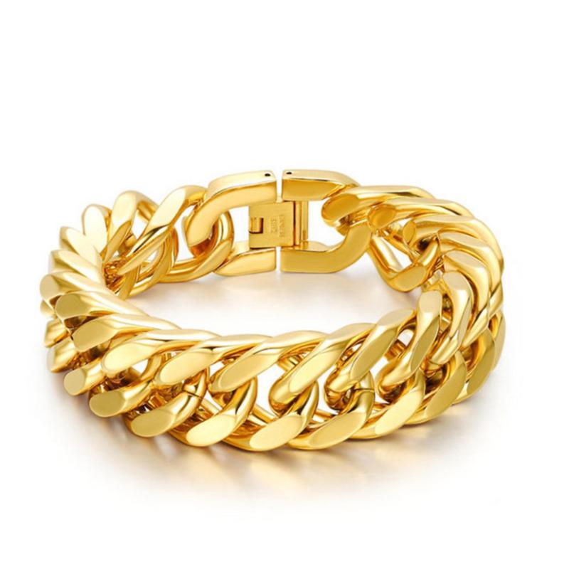 Gold Plated Gold Bracelets For Mens In Jewellers 24K Gold Plated