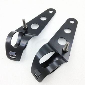 2pcs Motorcycle Accessories, Universal Motorcycle Headlight Aluminium Alloy Mounting Brackets Color:Black - Intl April 2018 - 2 2pcs Motorcycle Accessories, Universal Motorcycle Headlight Aluminium Alloy Mounting Brackets Color:Black - intl - 2