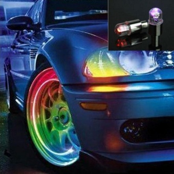 2PCS Multicolor LED Tyre Tire Valve Caps Car Motorcycle Neon Light Lamp Lights - Intl June 2018 - 5 2PCS Multicolor LED Tyre Tire Valve Caps Car Motorcycle Neon Light Lamp Lights - intl - 5