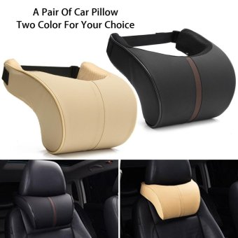 2x PU Leather Ergonomic Seat Headrest Pad Auto Car Neck Rest Memory Foam Pillows Black - Intl June 2018 - 5 2x PU Leather Ergonomic Seat Headrest Pad Auto Car Neck Rest Memory Foam Pillows Black - intl - 5