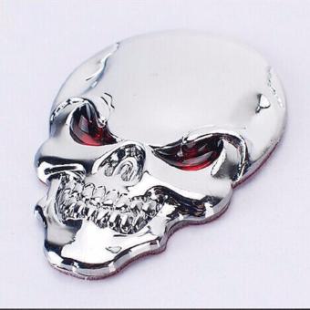 3D Skull Zinc Alloy Metal Car Motorcycle Sticker Skull Emblem BadgeCar Styling Stickers Accessories Car Decoration (Black) June 2018 - 2 3D Skull Zinc Alloy Metal Car Motorcycle Sticker Skull Emblem BadgeCar Styling Stickers Accessories Car Decoration (Black) - 2