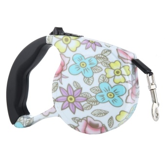 5m Peony Pattern Flexible Retractable Dog / Cat Leash For Daily Walking - Intl April 2018 - 3 5m Peony Pattern Flexible Retractable Dog / Cat Leash For Daily Walking - intl - 3