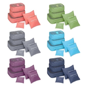 6 Pcs/Set Square Travel Luggage Storage Bags Clothes Organizer Pouch Case - Intl June 2018 - 4 6 Pcs/Set Square Travel Luggage Storage Bags Clothes Organizer Pouch Case - intl - 4
