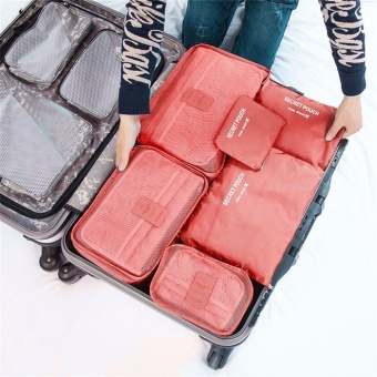 6 Pcs/Set Square Travel Luggage Storage Bags Clothes Organizer Pouch Case - Intl June 2018 - 3 6 Pcs/Set Square Travel Luggage Storage Bags Clothes Organizer Pouch Case - intl - 3