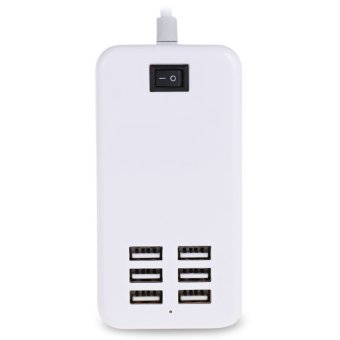 6 USB Ports Universal Wall Charger Inserting Charging Cable EU PLUG (White) April 2018 - 2 6 USB Ports Universal Wall Charger Inserting Charging Cable EU PLUG (White) - 2
