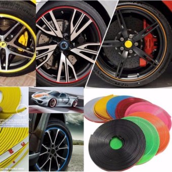 8M Car Wheel Rim Edge Protector Tire Rubber Guard Sticker LineStrip(Yellow) April 2018 - 4 8M Car Wheel Rim Edge Protector Tire Rubber Guard Sticker LineStrip(Yellow) - 4