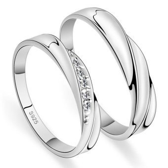 Adjustable Couple Rings 925 Silver Romentic Lover Ring Jewelry E007 - Intl June 2018 - 2 Adjustable Couple Rings 925 Silver Romentic Lover Ring Jewelry E007 - intl - 2