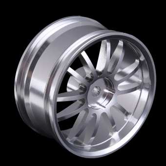 Aluminum 6-spoke Silver Machine Wheel Rim For 1/10 RC On-Road Racing Car June 2018 - 2 Aluminum 6-spoke Silver Machine Wheel Rim for 1/10 RC On-Road Racing Car - 2
