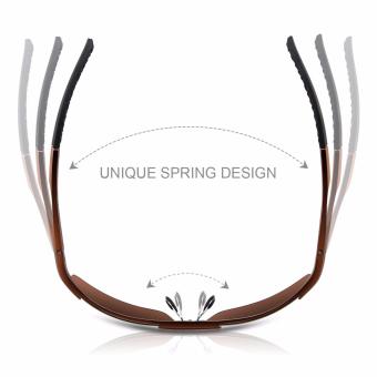 Aluminum Magnesium Alloy Polarized Sunglass For Men Outdoor Sport Driving Male Sun Glasses (Brown) June 2018 - 5 Aluminum Magnesium Alloy Polarized Sunglass For Men Outdoor Sport Driving Male Sun Glasses (Brown) - 5