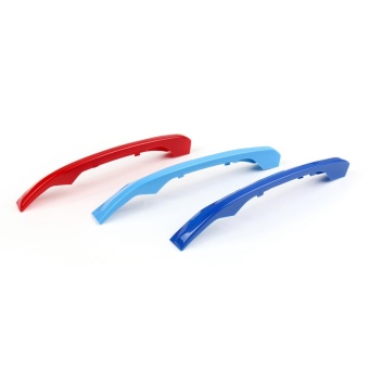 Areyourshop 3x Front Center Grille Trim M Color Strip DecorateCovers For BMW 1 Series 7rod - Intl June 2018 - 2 Areyourshop 3x Front Center Grille Trim M Color Strip DecorateCovers for BMW 1 Series 7rod - intl - 2