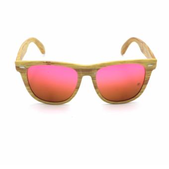 Bamboo Wayfarer Inspired_021 Sunglasses Made With High Density Polyethylene Brown_Red June 2018 - 2 Bamboo Wayfarer Inspired_021 Sunglasses made with High Density Polyethylene Brown_Red - 2