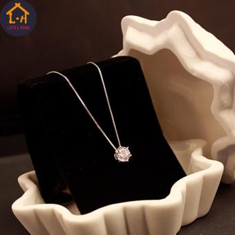 Better One G-20-012 Silver Clavicle Chain Zircon Pendant Necklace (Silver) April 2018 - 4 Better One G-20-012 Silver Clavicle Chain Zircon Pendant Necklace (Silver) - 4