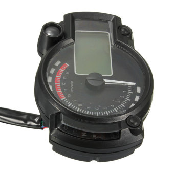 Blue Backlight LCD Digital Motorcycle Motorbike Speedometer Odometer Tachometer - Intl July 2018 - 4 Blue Backlight LCD Digital Motorcycle Motorbike Speedometer Odometer Tachometer - intl - 4