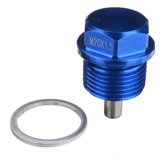Blue M20 X 1.5 Magnetic Oil Drain Sump Plug Filter For SUBARU IMPREZA WRX STI June 2018 - 5 Blue M20 x 1.5 Magnetic Oil Drain Sump Plug Filter For SUBARU IMPREZA WRX STI - 5