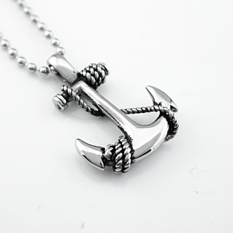 BolehDeals Mens Silver Stainless Steel Boat Anchor Pendant Necklace Navy Style Jewelry June 2018 - 3 BolehDeals Mens Silver Stainless Steel Boat Anchor Pendant Necklace Navy Style Jewelry - 3