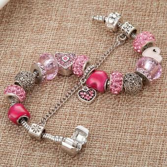 Candy Online Europe And The United States Trendy 925 Silver Pandora Charm Bracelet Crystal Bracelet B16074 June 2018 - 4 Candy Online Europe and the United States trendy 925 Silver Pandora charm bracelet crystal bracelet B16074 - 4